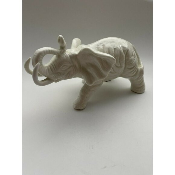Vintage Ardalt White Elephant Figurine Lenwile China Handmade - Picture 4 of 7